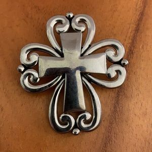 White House Black market cross enhancer Silvertone